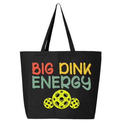 Retro Big Dink Energy Pickleball Funny Pickle Ball Lover 25L Jumbo Tote