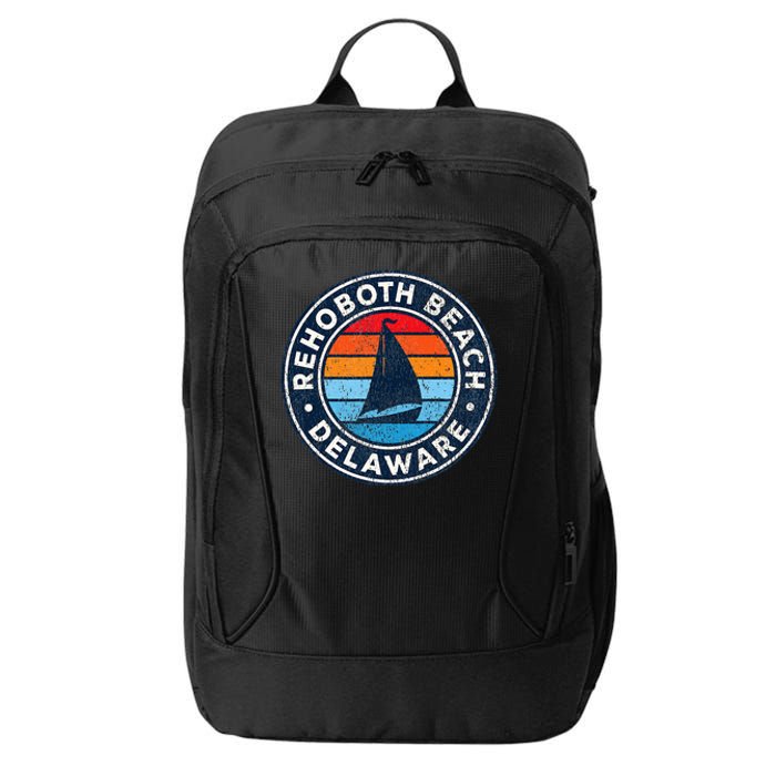 Rehoboth Beach Delaware De Vintage Sailboat City Backpack