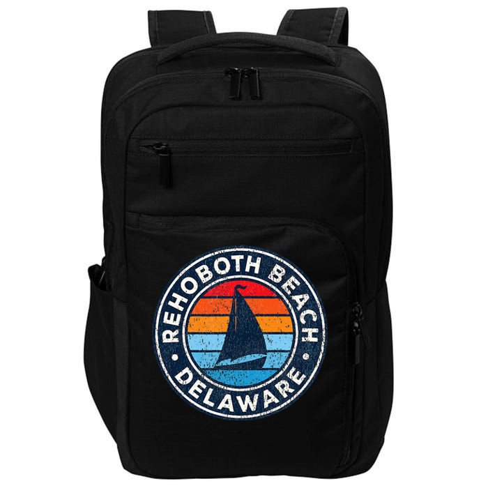 Rehoboth Beach Delaware De Vintage Sailboat Impact Tech Backpack