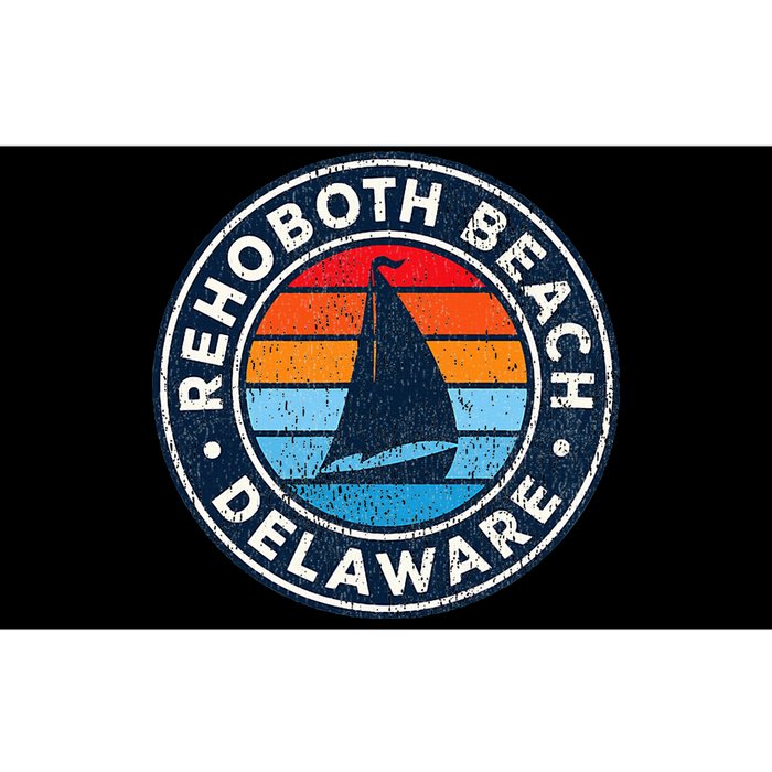 Rehoboth Beach Delaware De Vintage Sailboat Bumper Sticker