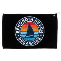 Rehoboth Beach Delaware De Vintage Sailboat Grommeted Golf Towel