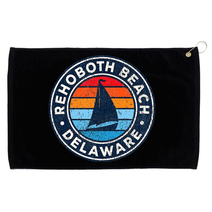 Rehoboth Beach Delaware De Vintage Sailboat Grommeted Golf Towel