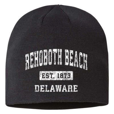 Rehoboth Beach Delaware De Vintage Established Sports Sustainable Beanie