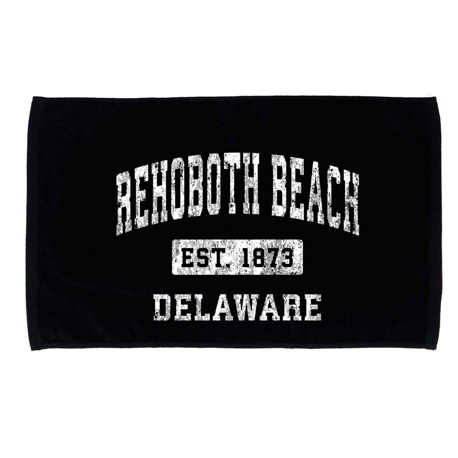 Rehoboth Beach Delaware De Vintage Established Sports Microfiber Hand Towel