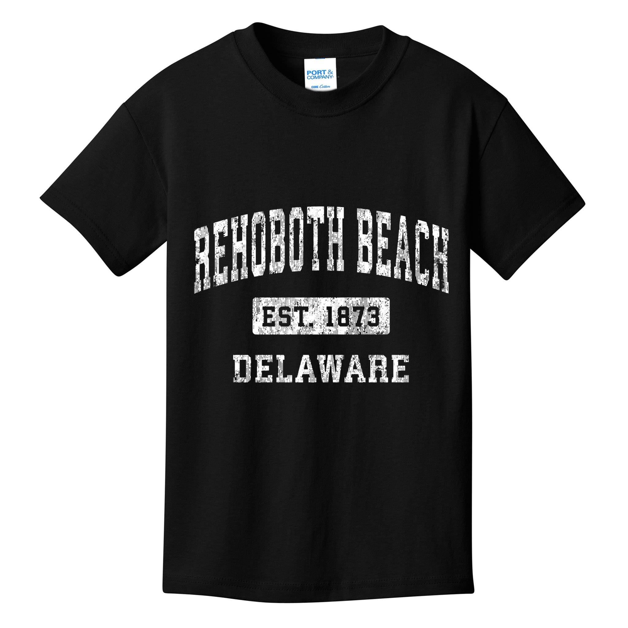 Rehoboth Beach Delaware De Vintage Established Sports Kids T-Shirt