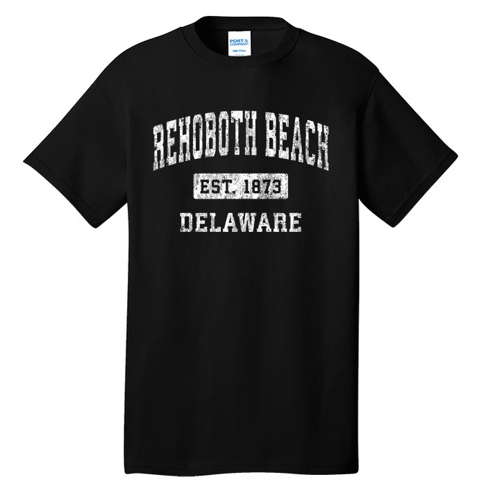 Rehoboth Beach Delaware De Vintage Established Sports Tall T-Shirt