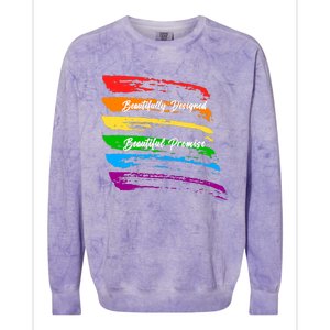 Rainbows Beautifully Designed Beautiful Promise Colorblast Crewneck Sweatshirt