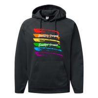 Rainbows Beautifully Designed Beautiful Promise Performance Fleece Hoodie