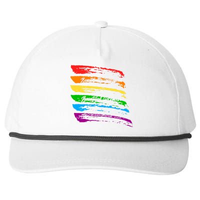 Rainbows Beautifully Designed Beautiful Promise Snapback Five-Panel Rope Hat