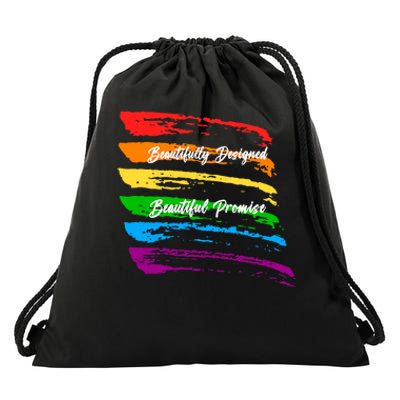 Rainbows Beautifully Designed Beautiful Promise Drawstring Bag