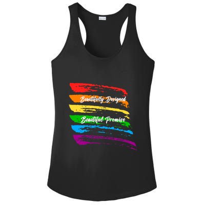 Rainbows Beautifully Designed Beautiful Promise Ladies PosiCharge Competitor Racerback Tank