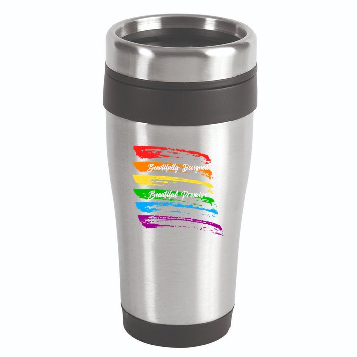 Rainbows Beautifully Designed Beautiful Promise 16oz Travel Tumbler