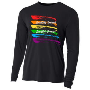 Rainbows Beautifully Designed Beautiful Promise Cooling Performance Long Sleeve Crew