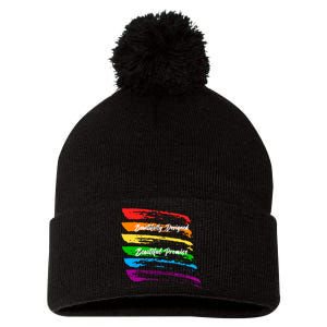 Rainbows Beautifully Designed Beautiful Promise Pom Pom 12in Knit Beanie