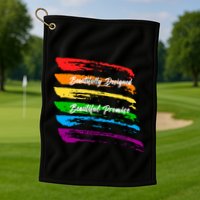 Rainbows Beautifully Designed Beautiful Promise Golf Towel
