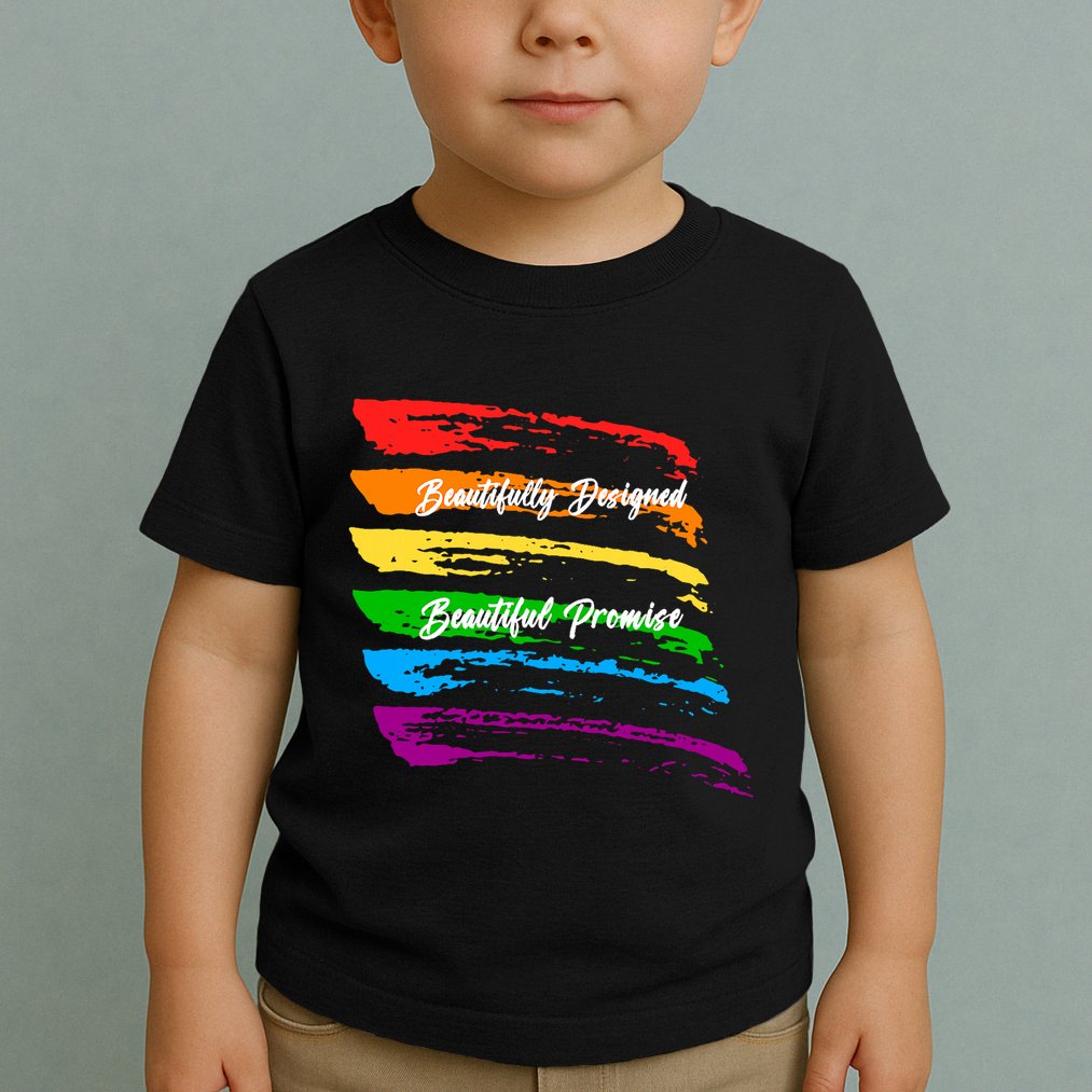 Rainbows Beautifully Designed Beautiful Promise Toddler T-Shirt