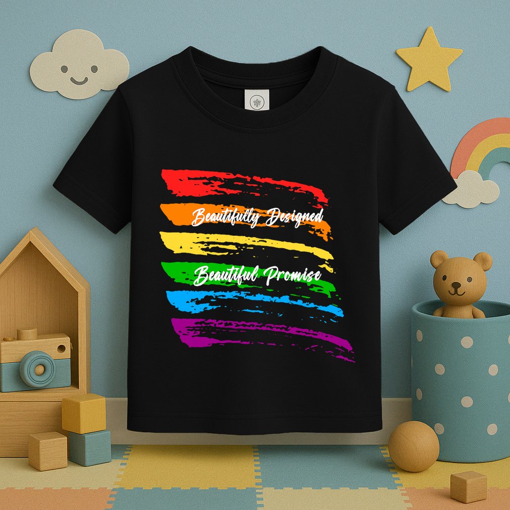Rainbows Beautifully Designed Beautiful Promise Toddler T-Shirt