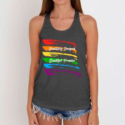 Rainbows Beautifully Designed Beautiful Promise Women's Knotted Racerback Tank