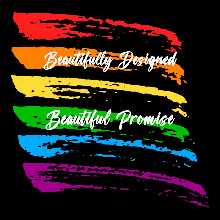 Rainbows Beautifully Designed Beautiful Promise Women's Crop Top Tee