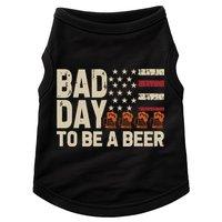 Retro Bad Day To Be Beer Usa Flag Beer 4th Of July Doggie Tank