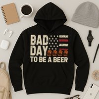 Retro Bad Day To Be Beer Usa Flag Beer 4th Of July Hoodie