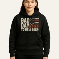Retro Bad Day To Be Beer Usa Flag Beer 4th Of July Hoodie