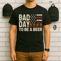 Retro Bad Day To Be Beer Usa Flag Beer 4th Of July T-Shirt