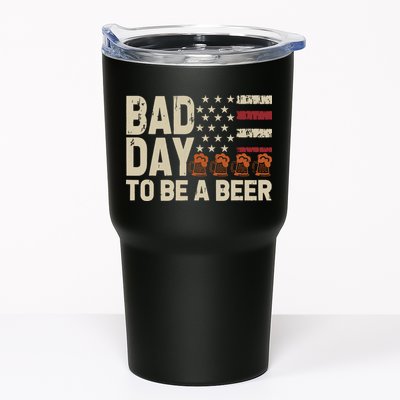 Retro Bad Day To Be Beer Usa Flag Beer 4th Of July Tumbler