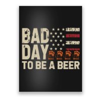 Retro Bad Day To Be Beer Usa Flag Beer 4th Of July Poster