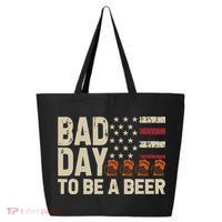 Retro Bad Day To Be Beer Usa Flag Beer 4th Of July 25L Jumbo Tote