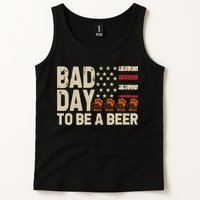 Retro Bad Day To Be Beer Usa Flag Beer 4th Of July Tank Top