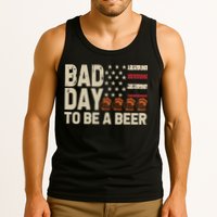 Retro Bad Day To Be Beer Usa Flag Beer 4th Of July Tank Top