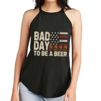 Retro Bad Day To Be Beer Usa Flag Beer 4th Of July Women's Perfect Tri Rocker Tank
