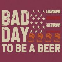 Retro Bad Day To Be Beer Usa Flag Beer 4th Of July 16oz Travel Tumbler