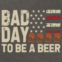Retro Bad Day To Be Beer Usa Flag Beer 4th Of July Cotton Canvas Backpack