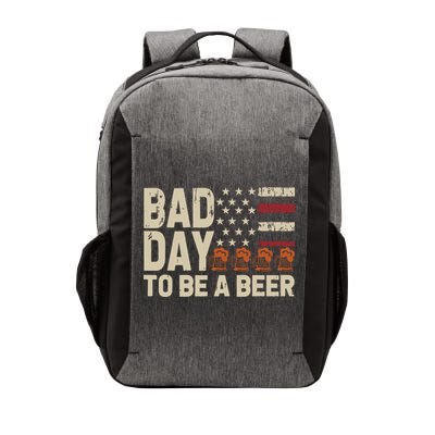 Retro Bad Day To Be Beer Usa Flag Beer 4th Of July Vector Backpack