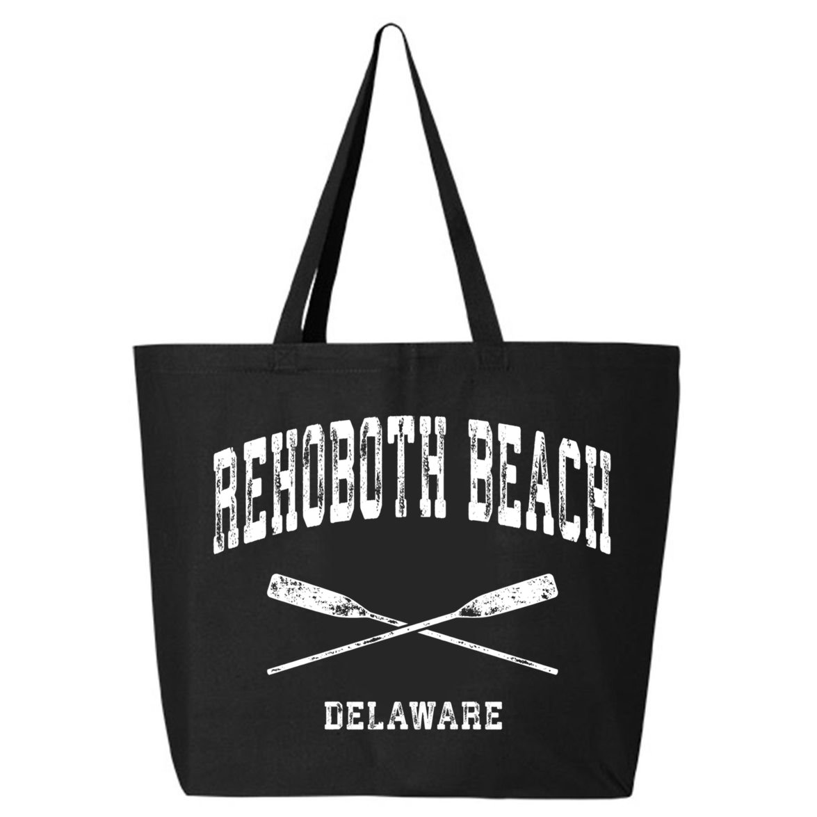 Rehoboth Beach Delaware Vintage Nautical Crossed Oars Gift 25L Jumbo Tote