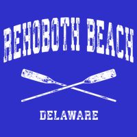 Rehoboth Beach Delaware Vintage Nautical Crossed Oars Gift Button