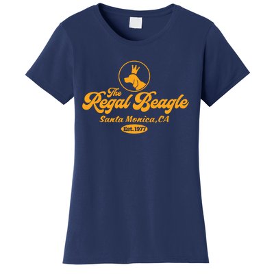 Royal Beagle Dog Crown Cute Funny Classic Retro Vintage 70s Women's T-Shirt