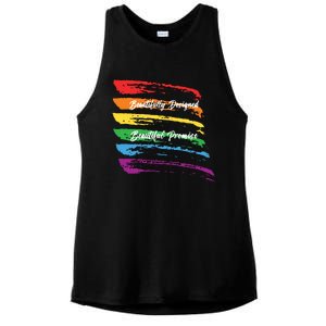 Rainbows Beautifully Designed Beautiful Promise Ladies PosiCharge Tri-Blend Wicking Tank