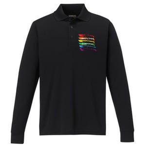 Rainbows Beautifully Designed Beautiful Promise Performance Long Sleeve Polo