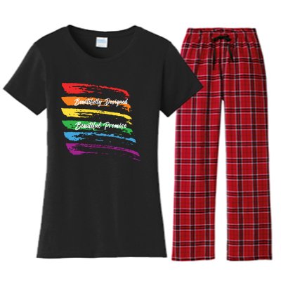 Rainbows Beautifully Designed Beautiful Promise Women's Flannel Pajama Set