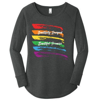 Rainbows Beautifully Designed Beautiful Promise Women's Perfect Tri Tunic Long Sleeve Shirt