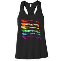 Rainbows Beautifully Designed Beautiful Promise Women's Racerback Tank