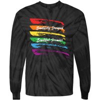 Rainbows Beautifully Designed Beautiful Promise Tie-Dye Long Sleeve Shirt