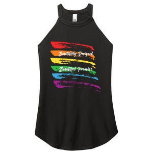 Rainbows Beautifully Designed Beautiful Promise Women's Perfect Tri Rocker Tank