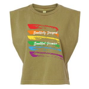 Rainbows Beautifully Designed Beautiful Promise Garment-Dyed Women's Muscle Tee