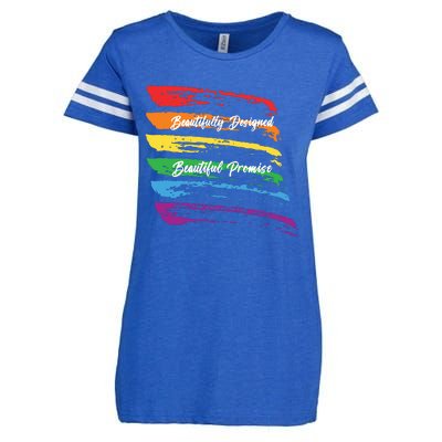 Rainbows Beautifully Designed Beautiful Promise Enza Ladies Jersey Football T-Shirt