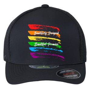 Rainbows Beautifully Designed Beautiful Promise Flexfit Unipanel Trucker Cap