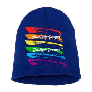 Rainbows Beautifully Designed Beautiful Promise Short Acrylic Beanie